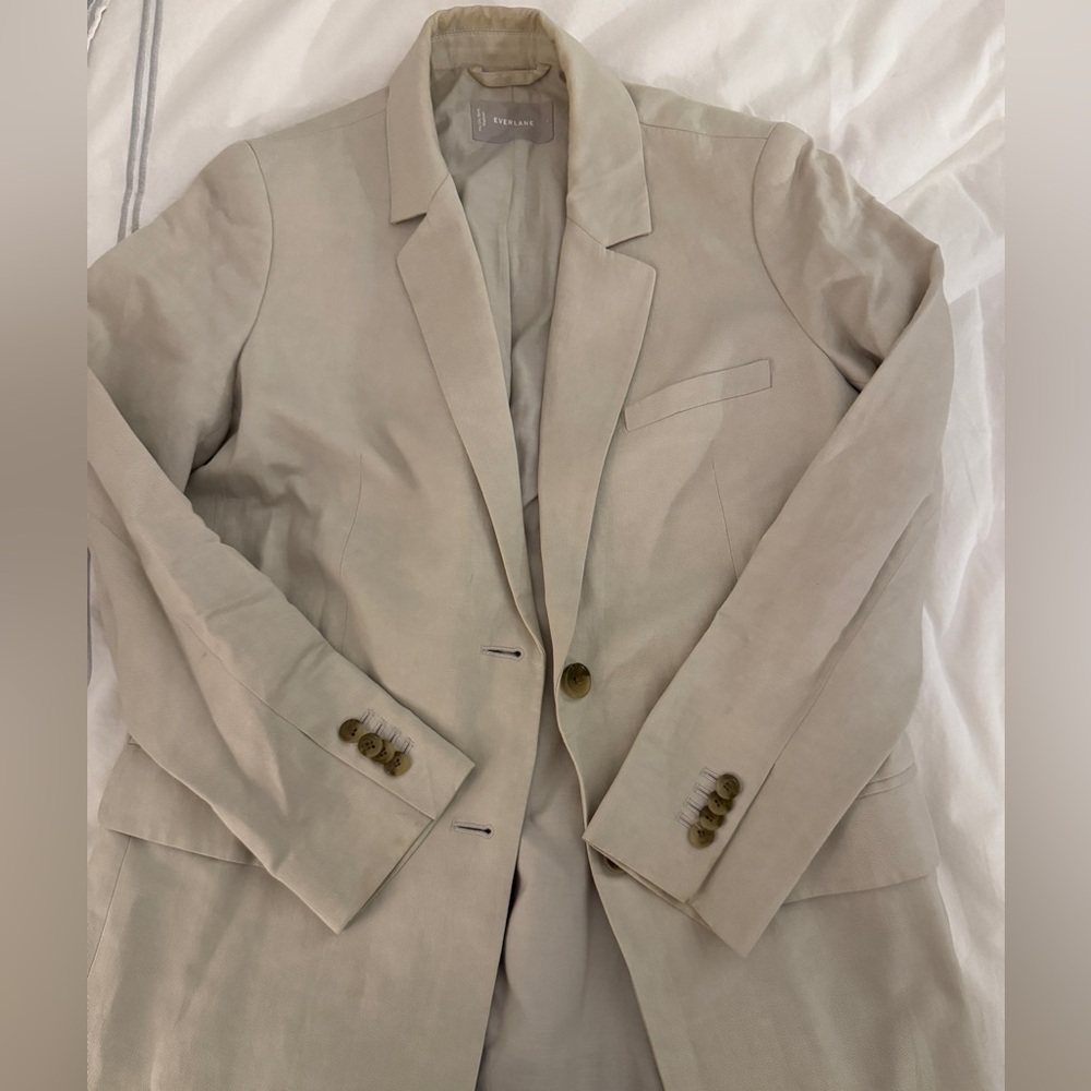 Everlane Beige Linen Blazer